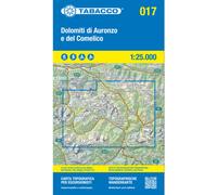 Tabacco Carta N.017 Dolomiti di Auronzo e del Comelico - 1:25.000