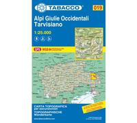 Tabacco Carta N° 019 Alpi Giulie Occidentali - Tarvisiano (1:25.000)