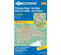 Tabacco Carta N.037 Gran Pilastro, Monti di Fundres - 1:25.000