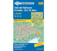 Tabacco Carta N. 041 Valli del Natisone - Cividale - Krn / M.Nero (1:25.000)