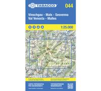 Tabacco Carta N.044 Val Venosta - Malles - Sesvenna - 1.25.000