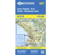 Tabacco Carta N.047 Carso Triestino Trieste - 1:25.000