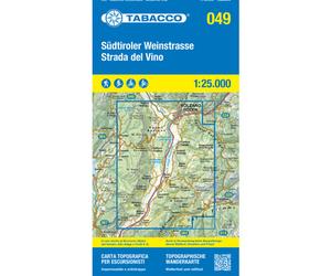 Tabacco Carta N.049 Strada del Vino - 1:25.000 Multicolor
