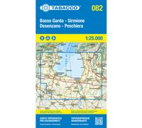 Tabacco Carta N.082 Basso Garda, Sirmione, Desenzano, Peschiera - 1:25.000 Multicolor 0