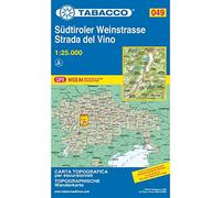 Tabacco Südtiroler Weinstrasse Strada del Vino 1:25.000: 049