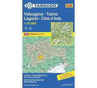Tabacco Wandern 1 : 25 000 Valsugana - Tesino - Lagorai - Cime d'Asta [Lingua inglese]