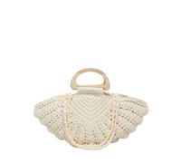 TABAGFKFNV Borsa a tracolla da viaggio e da vacanza in tessuto da donna di grande capacità Shopping casual(White)