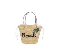TABAGFKFNV Borsa da spiaggia in paglia fatta a mano for donna Borsa a tracolla estiva di grande capacità Borsa da viaggio(Black)