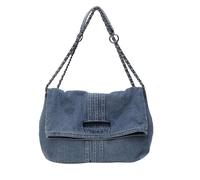 TABAGFKFNV Borse a tracolla in denim, portafogli e borse da donna, multitasche, grandi e capienti, tote bag(Light blue)