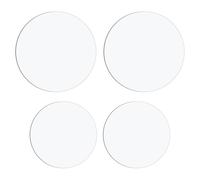 Tabanzhe 4 dischi per torte in acrilico, 15 cm, 20 cm, 2 mm di spessore, riutilizzabili, trasparenti, rotonde, basi in acrilico per torte nuziali e di compleanno, pasticceria, fai da te, pellicola
