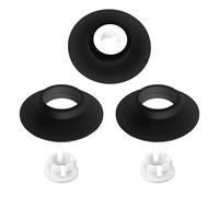 Tabanzhe Guarnizione per valvola di scarico per cassetta WC Ideal Standard, ricambio per sciacquone, 3 pezzi, per SV01967 (nero)