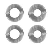 Tabanzhe Piastra di copertura per tubo doccia, 4 pezzi, flangia divisa a parete, in acciaio inox, rotonda, autoadesiva, per fori a parete del tubo, decorazione per rubinetto del tubo