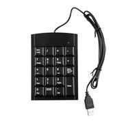 Tabanzhe Tastiera numerica USB portatile - 19 tasti compatto mini tastierino numerico per laptop, PC, desktop e notebook, calcolo in ufficio (nero)