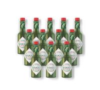 TABASCO® Salsa Verde Jalapeño - salsa dolce di peperoncini jalapeño verdi con aceto - confezione da 12 ×60 ml - ideale per tacos, insalate, grigliate e altro