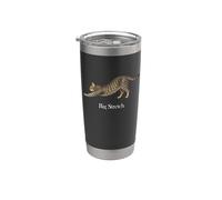 Tabby Cat Big Stretch Classico Tradizionale Retro Americana Bicchiere termico in acciaio inox doppia parete