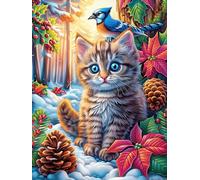 Tabby Cat in A Pine Forest Puzzle 1000 Pezzi Idea Regalo Natale 2025 Fairy Tale Scenery Cartoon Rompicapo Premium Rilassamento E Divertimento Regalo Perfetto Per Lui E Lei 1000 PCS