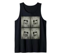 Tabby Cat in Sunglasses Funny Photobooth Selfie Pet Lover Canotta