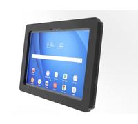 TABcare Custodia di sicurezza antifurto in acrilico VESA per Lenovo Idea Tab Plus 12.1 con kit di montaggio a parete e cavo di ricarica USB C a 90 gradi (nero)