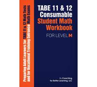 TABE 11 and 12 Consumable Student Math Workbook for Level M (Tascabile)