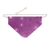 tabecou Maschera mezzo viso con strass e cristalli glitterati per feste in | Maschera in lega di metallo con strass scintillanti per look da festa