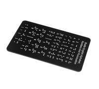Tabella Alfabeto Braille Nero con Punti Rialzati per Studio | Pannello Alluminio-plastica, Posizionamento Preciso dei Caratteri, Scuole e Contesti di Apprendimento