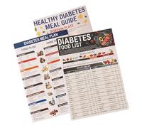 Tabella alimentare diabetica, Pianificatore di pasti per diabetici, Tabelle a parete alimenti diabetici, degli alimenti per diabete, Tabelle alimentari per un'alimentazione sana, Tabella