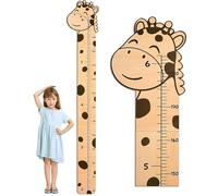 Tabella da parete per altezza, di crescita, righello colorato con animali | Misurazione in PVC design per ragazzi e ragazze, divertente set per la cameretta dei bambini, decorazione per