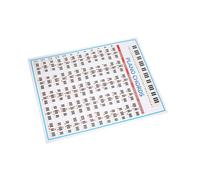 Tabella degli Accordi di Pianoforte Carta Patinata Trasparente Pratica Tastiera per Principianti Accessori per Strumenti Musicali per Insegnanti Domestici