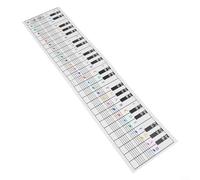 Tabella degli accordi per pianoforte per 54, 61, 76, 88 tasti, aiuto per l'apprendimento con immagini per principianti ed esperti, grande poster per lezioni musicali