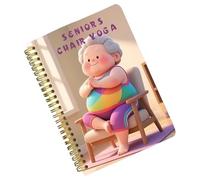 Tabella degli esercizi per sedia yoga, tabella degli esercizi per sedia - planner fitness per la del core, vita sana, perdita di peso quotidiana, uomini, principianti, dieta anziana