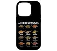 Tabella dei dinosauri corazzati - Anchilosauri e stegosauri Custodia per iPhone 14 Pro