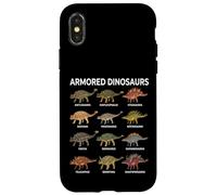 Tabella dei dinosauri corazzati - Anchilosauri e stegosauri Custodia per iPhone X/XS