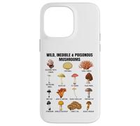 Tabella dei funghi selvatici e velenosi funghi tossici e non commestibili Custodia per iPhone 14 Pro Max