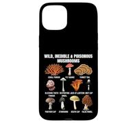 Tabella dei funghi selvatici e velenosi funghi tossici e non commestibili Custodia per iPhone 15 Plus