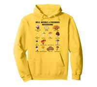 Tabella dei Funghi Selvatici e velenosi Funghi tossici e Non commestibili Felpa con Cappuccio