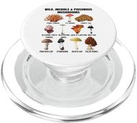 Tabella dei funghi selvatici e velenosi funghi tossici e non commestibili PopSockets PopGrip per MagSafe