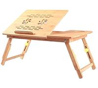 Tabella del computer portatile Table Stand regolabile, In piedi letto Scrivania, pieghevole Divano colazione Vassoio, Notebook Lettura supporto for il divano Sul pavimento(Drawer,57-63*30*26cm)