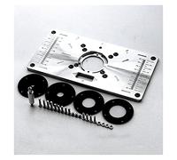 Tabella del piatto dell'inserto del tavolo del router in alluminio for panche for la lavorazione del legno Piastra del router Utensili for il legno Fresatura Rifilatrice con anelli Strumenti per la la