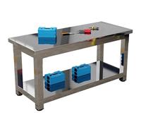 Tabella dell'acciaio inossidabile per il lavoro della preparazione, banco da lavoro resistente commerciale per il ristorante, la linea di produzione, il laboratorio, l'officina e l'organizzazione del