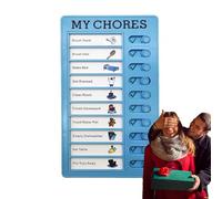 Tabella delle attività per bambini - 20 cm - Lavagna da lavoro riutilizzabile, agenda rimovibile per carte di credito, organizer visivo, strumento durevole per il monitoraggio delle attività | Planu