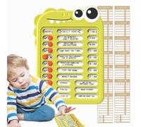 Tabella delle faccende per bambini, Riutilizzabile Schedule Board per la casa, Schedule Board per la casa, Autodisciplina Check-in con Checklist Slider Studenti