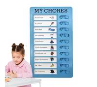Tabella delle faccende per bambini, tabella magnetica per le faccende dei bambini e della responsabilità | Tracciatore delle abitudini | Diagramma delle faccende riutilizzabile con cartoncino