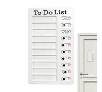 Tabella Delle Mansioni Per Adulti | Bacheca degli Orari Scorrevole e Riutilizzabile - Pannello con Lista di Controllo | Per Pianificazione Compiti Organizzazione Casa Scuola Classe