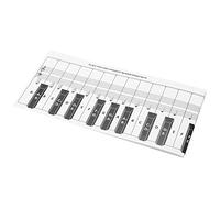Tabella delle note del pianoforte, tabella delle note dei tasti del pianoforte Visual 88 Tabella portatile per l'esercizio