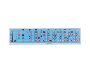 Tabella delle Note Sulla Tastiera del Basso con Codice colore. Aiuto Pratico da Utilizzare per Qualsiasi Basso Che Utilizza L'accordatura Standard E, A, D E G.