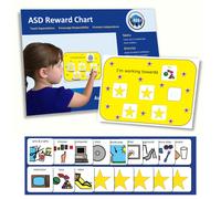 Tabella delle ricompense riutilizzabile per bambini - Plastica resistente di alta qualit - Tabella degli adesivi per l'autismo per il comportame