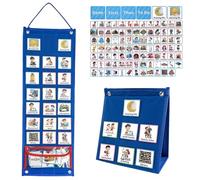 Tabella delle Routine Quotidiane, Agenda Visiva Bambini Autismo con 96 Mappe, Calendario Della Pianificazione per la Casa, la Scuola