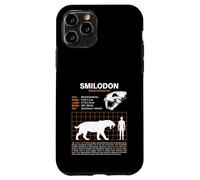 Tabella delle taglie del gatto dentato a sciabola Smilodon Custodia per iPhone 11 Pro