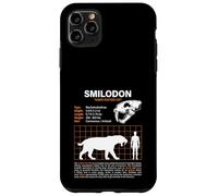 Tabella delle taglie del gatto dentato a sciabola Smilodon Custodia per iPhone 11 Pro Max