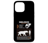 Tabella delle taglie del gatto dentato a sciabola Smilodon Custodia per iPhone 13 Pro Max